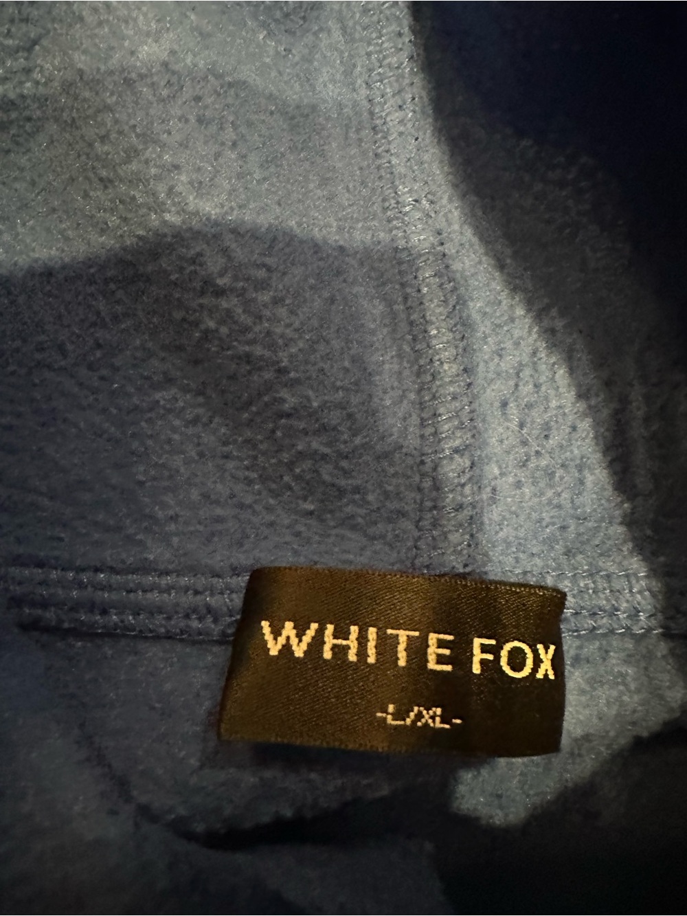 White Fox💙Signature Script Sweatshirt And Short Set Electric Blue (L top M bot) - Picture 4 of 6